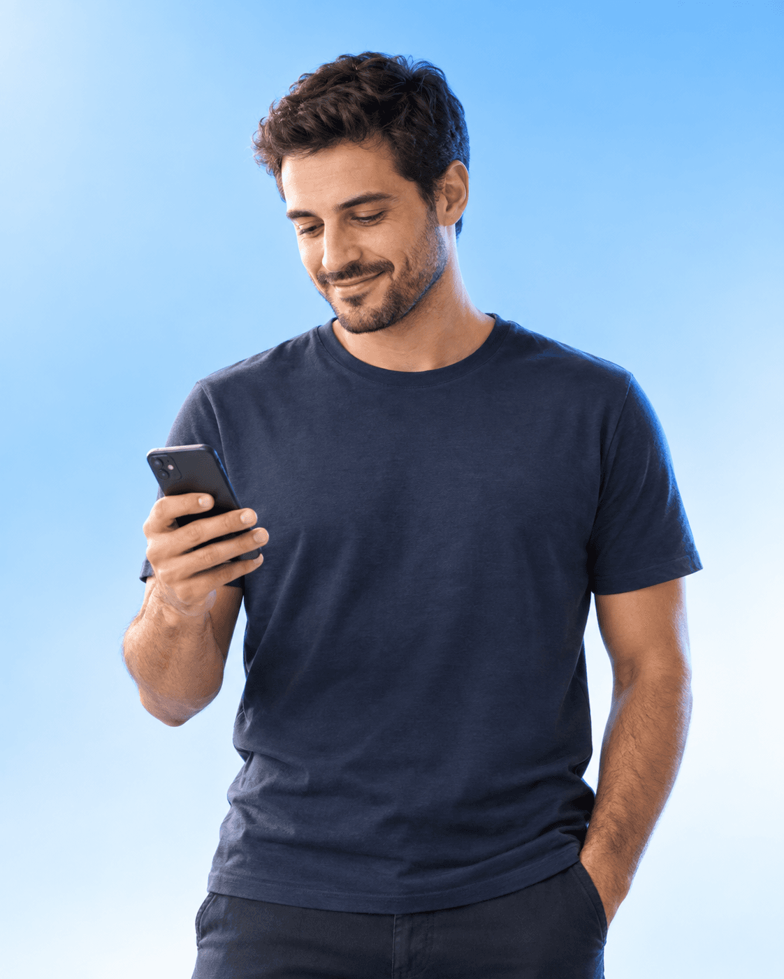 Parceiro acompanhando as comissões do mês pelo celular