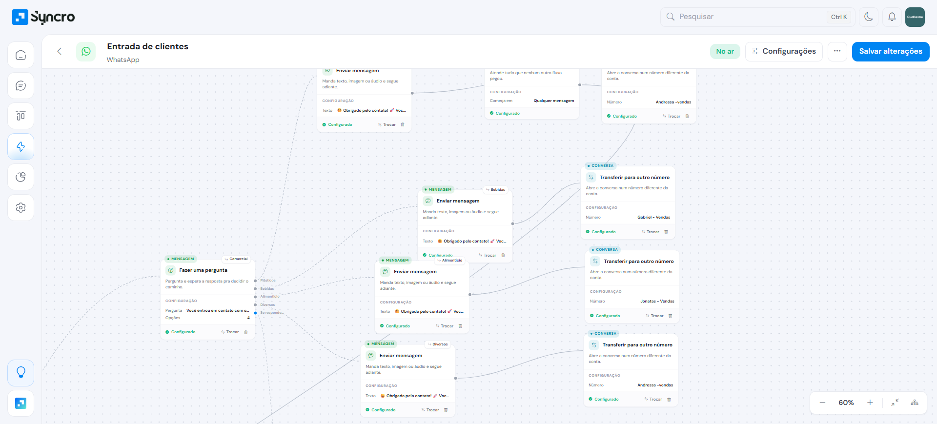 Monta flujos de conversación sin escribir una línea de código